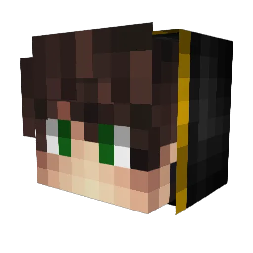 EvG70 Minecraft avatar head, 3D render