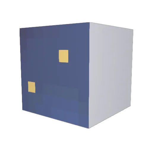 Eva42069 Minecraft avatar head, 3D render