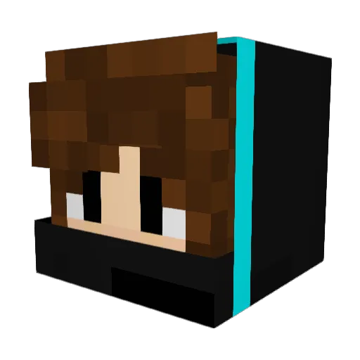 EvaMalinGHG Minecraft avatar head, 3D render