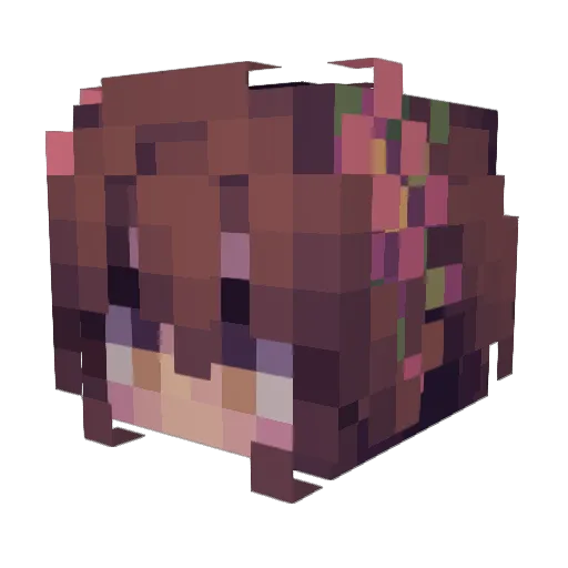 Evadne_Eirene Minecraft avatar head, 3D render