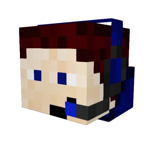 Evalcrz13 Minecraft avatar head, 3D render
