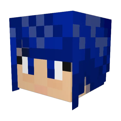 Evaline_Vormave Minecraft avatar head, 3D render