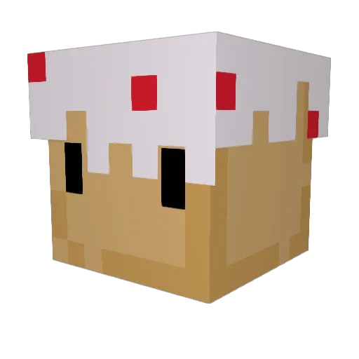 EvaluvsCoffee Minecraft avatar head, 3D render
