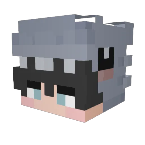 Evan0921_ Minecraft avatar head, 3D render