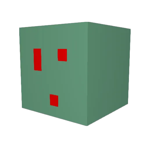 EvanB23 Minecraft avatar head, 3D render