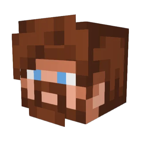 EvanDraws1227 Minecraft avatar head, 3D render