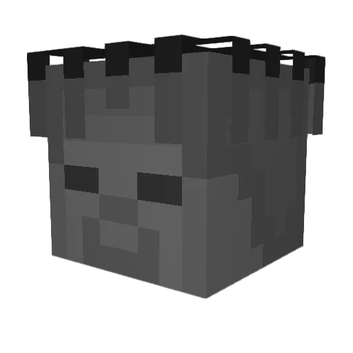 EvanGeometryDash Minecraft avatar head, 3D render