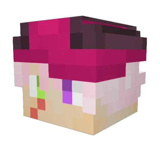 EvanHehehe Minecraft avatar head, 3D render