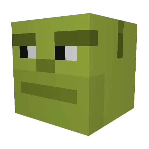 EvanM360 Minecraft avatar head, 3D render