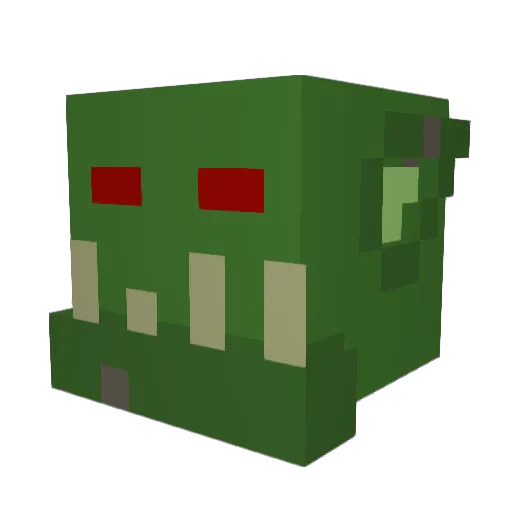 EvanR1992 Minecraft avatar head, 3D render