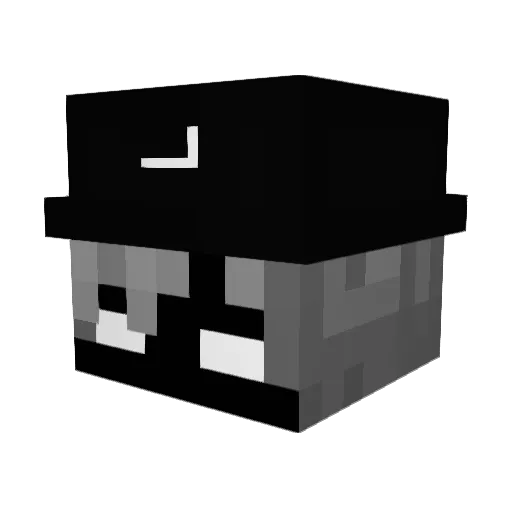 EvanUCHIWA Minecraft avatar head, 3D render