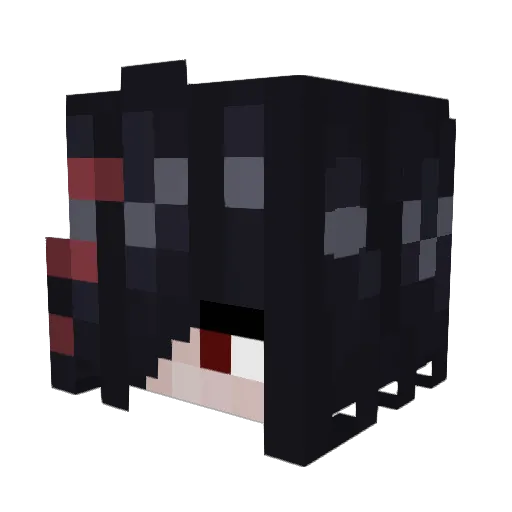 EvanZY Minecraft avatar head, 3D render