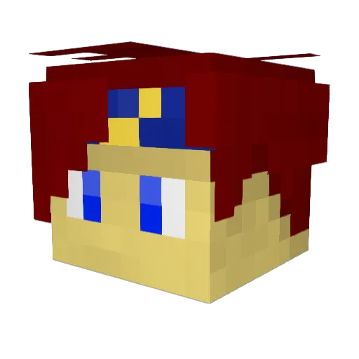 Evan_Azor Minecraft avatar head, 3D render