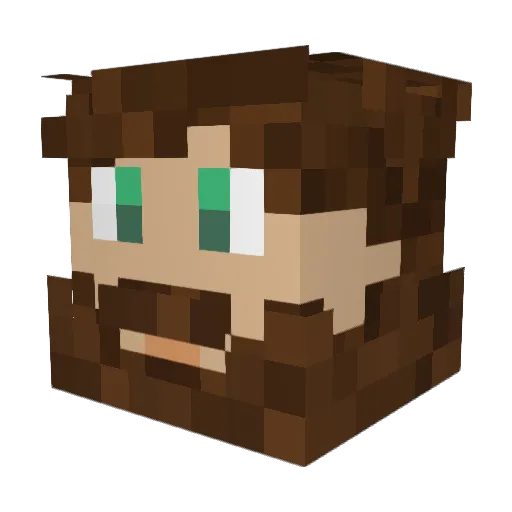Evan_Dubz Minecraft avatar head, 3D render