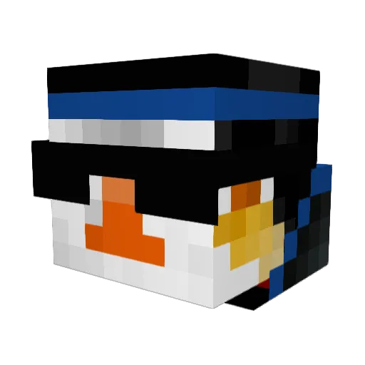 Evan_King Minecraft avatar head, 3D render