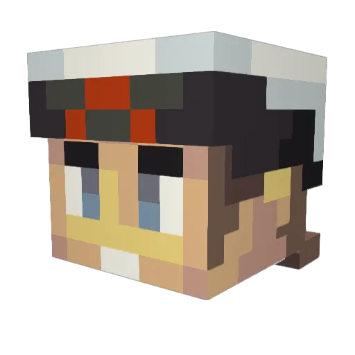 Evan_Maple Minecraft avatar head, 3D render