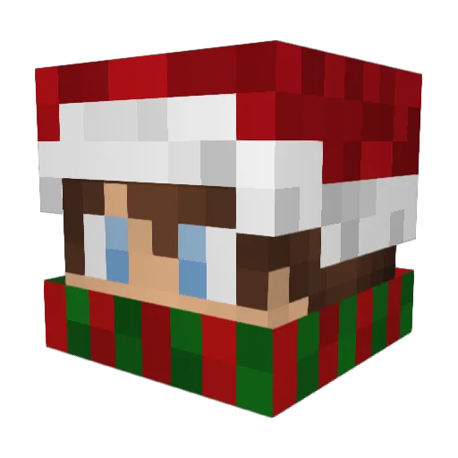 Evanaterloro Minecraft avatar head, 3D render