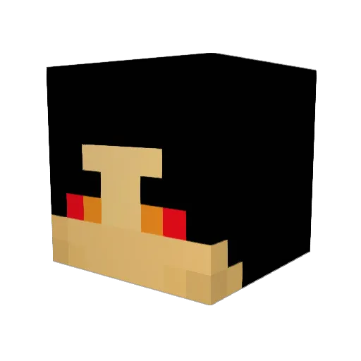 Evanato Minecraft avatar head, 3D render