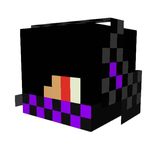 Evanator409 Minecraft avatar head, 3D render
