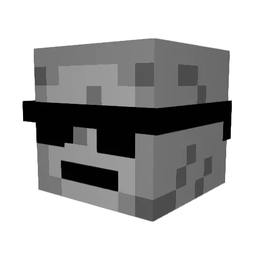 Evancini67 Minecraft avatar head, 3D render