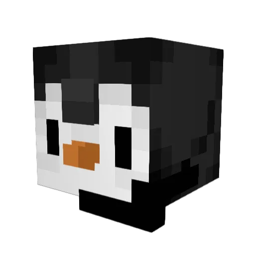 Evangel0s Minecraft avatar head, 3D render