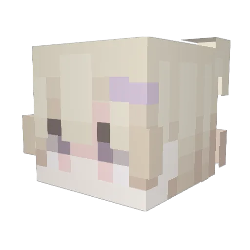 Evangelios Minecraft avatar head, 3D render