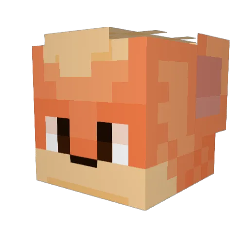 Evangelios_Lykos Minecraft avatar head, 3D render