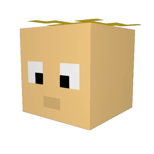 Evangoob1 Minecraft avatar head, 3D render