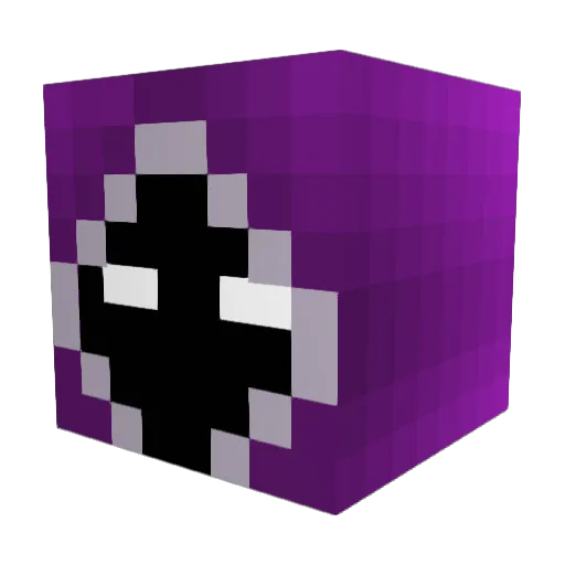 Evanguel Minecraft avatar head, 3D render