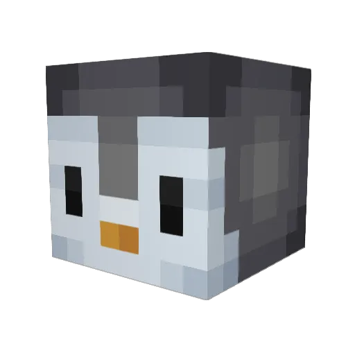 Evanjaa Minecraft avatar head, 3D render