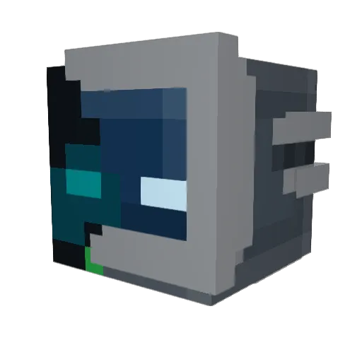 Evanous_Prime Minecraft avatar head, 3D render