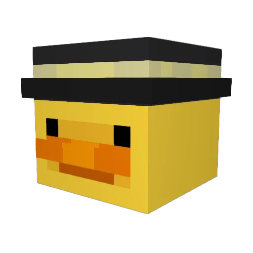 Evaporated_ Minecraft avatar head, 3D render
