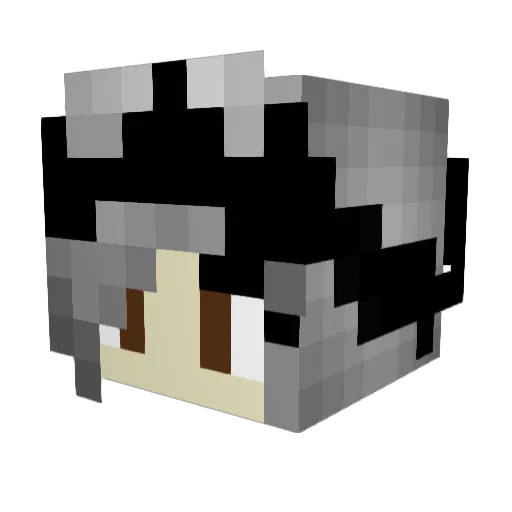 Evargreen Minecraft avatar head, 3D render