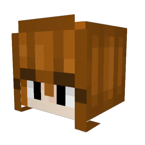 Evarme Minecraft avatar head, 3D render