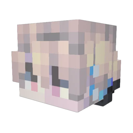 Evarsik Minecraft avatar head, 3D render