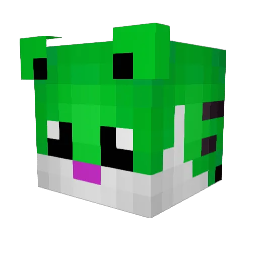Evasions Minecraft avatar head, 3D render