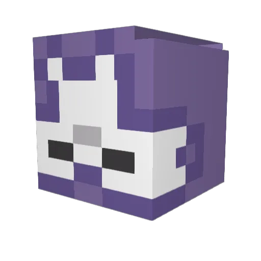 EvasiveAce Minecraft avatar head, 3D render