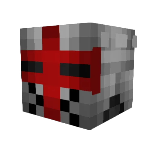 Evdurty Minecraft avatar head, 3D render
