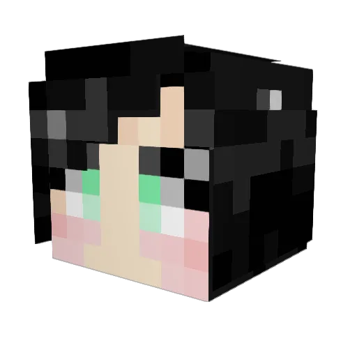 EveAlet Minecraft avatar head, 3D render