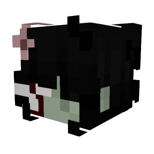 EveDLuffy Minecraft avatar head, 3D render
