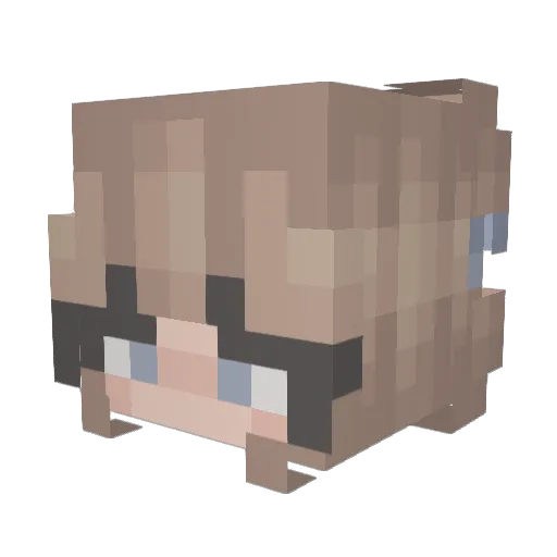 EveIsThic Minecraft avatar head, 3D render