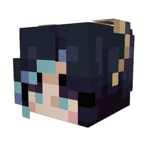 EveMain Minecraft avatar head, 3D render