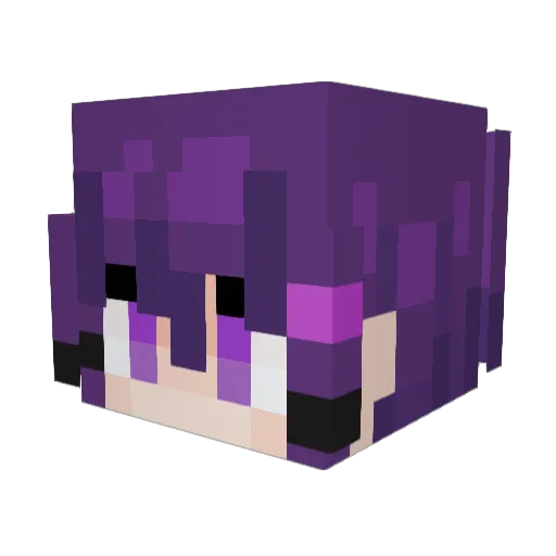 EveTheMenace Minecraft avatar head, 3D render