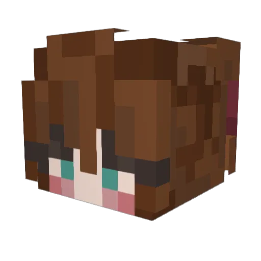 Eve_UwU Minecraft avatar head, 3D render