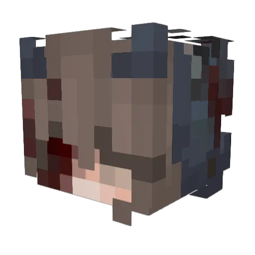 Eve_Vampire Minecraft avatar head, 3D render