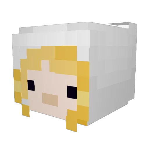 Eveasaurus_Rex Minecraft avatar head, 3D render