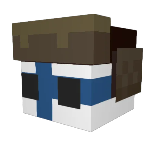 Evee81 Minecraft avatar head, 3D render