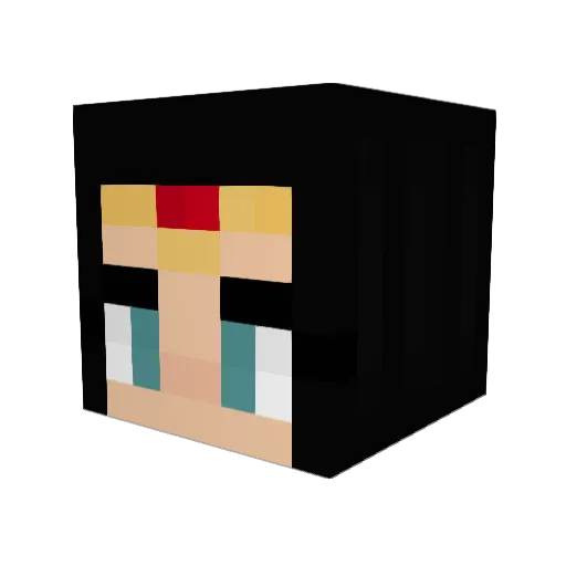 Eveee3333 Minecraft avatar head, 3D render