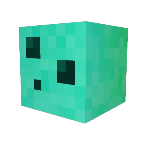 Eveiai Minecraft avatar head, 3D render