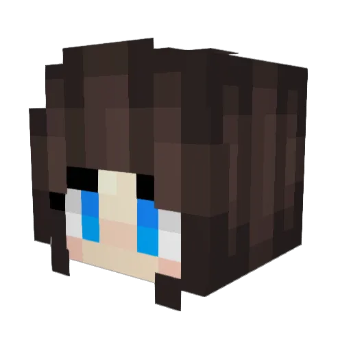 Evelyn_Jade Minecraft avatar head, 3D render